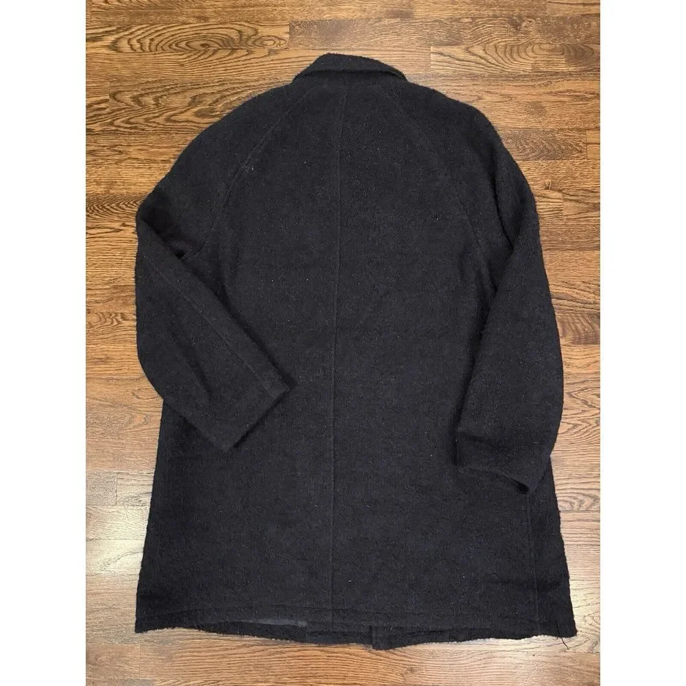 J. Crew Ludlow‎ Blue Wool Button Winter Full Overcoat Mens 46R